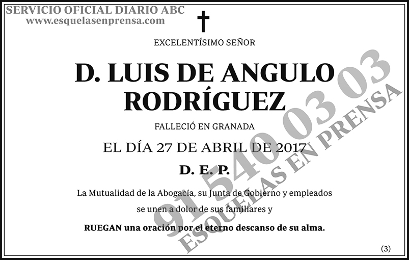 Luis de Angulo Rodríguez